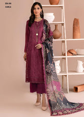 Zarif Unstitcehd 3 Piece Embroidered Eid Lawn Collection'2023-ZEL-06-Carla